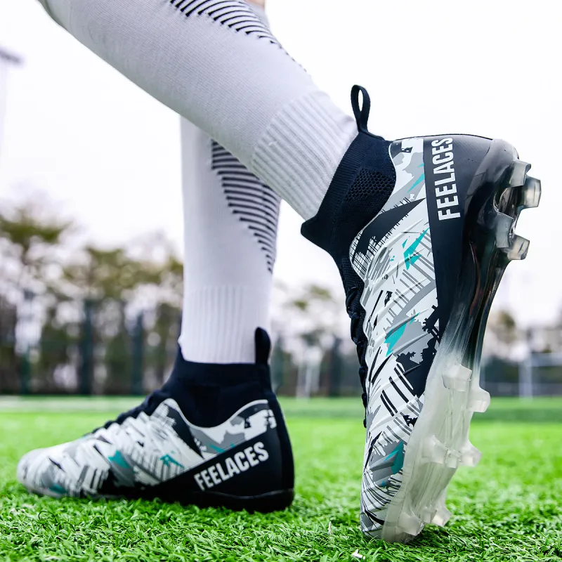 FEELACES Soccer Shoes Unisex Ice Sharp White, Pink Climb 1.0-5