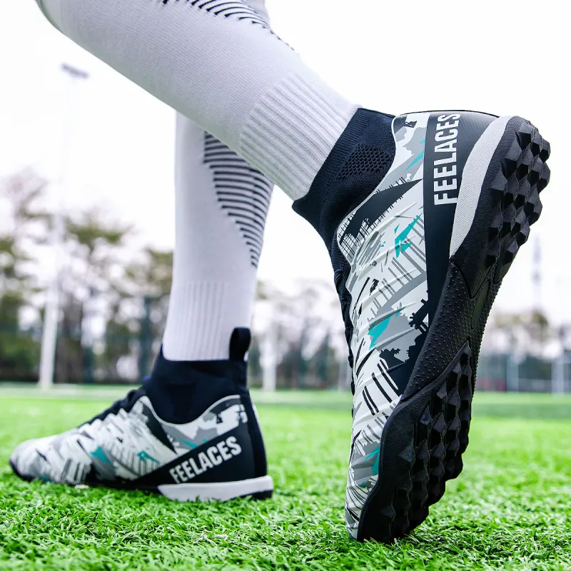 FEELACES Soccer Shoes Unisex Ice Sharp White, Pink Climb 1.0-12