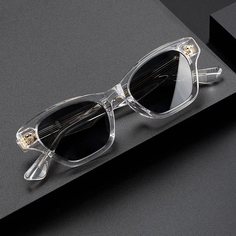 MORTON MUNCH Plate Frame Irregular Shape Sunglasses Men's-2