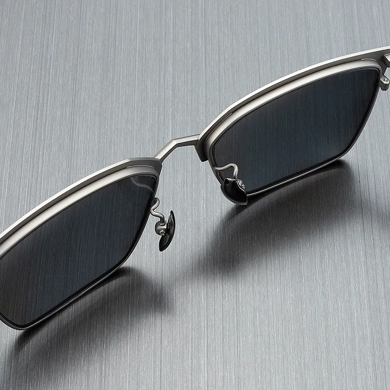 MORTON MUNCH Titanium Butterfly Sunglasses Men's-6