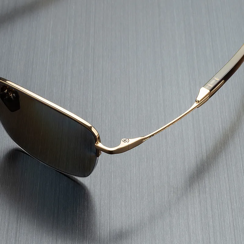MORTON MUNCH Titanium Square Sunglasses Men's-6