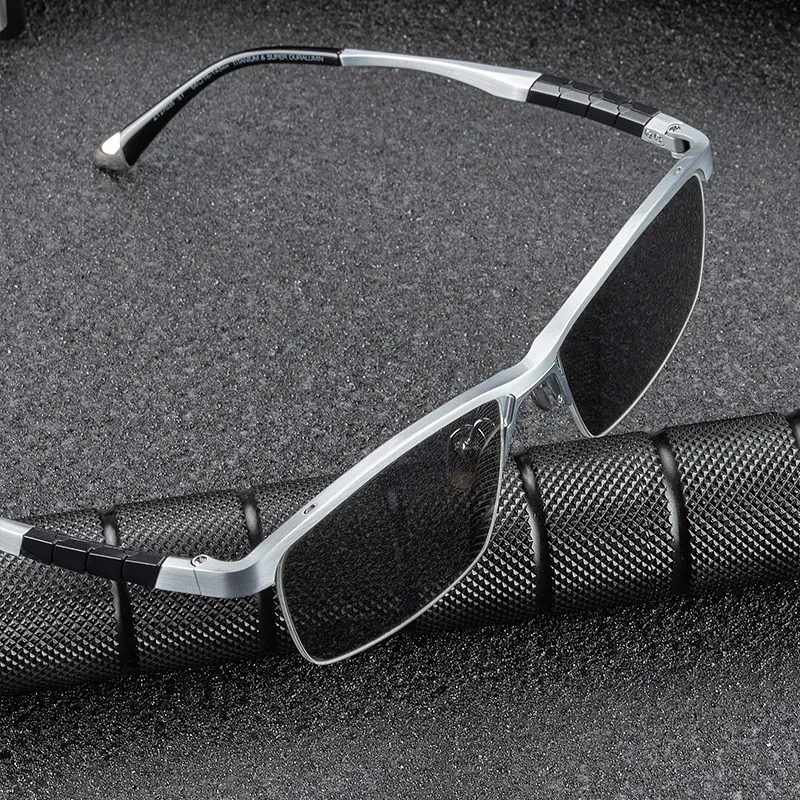 MORTON MUNCH Titanium Square Sunglasses Men's-5