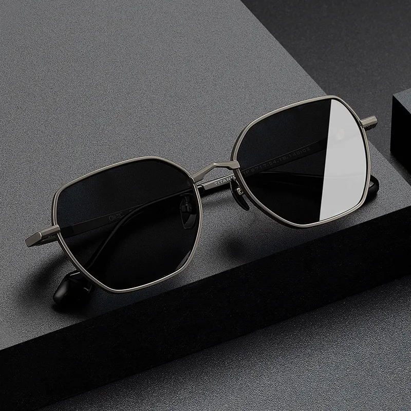 MORTON MUNCH Irregular Shape Sunglasses Men-4