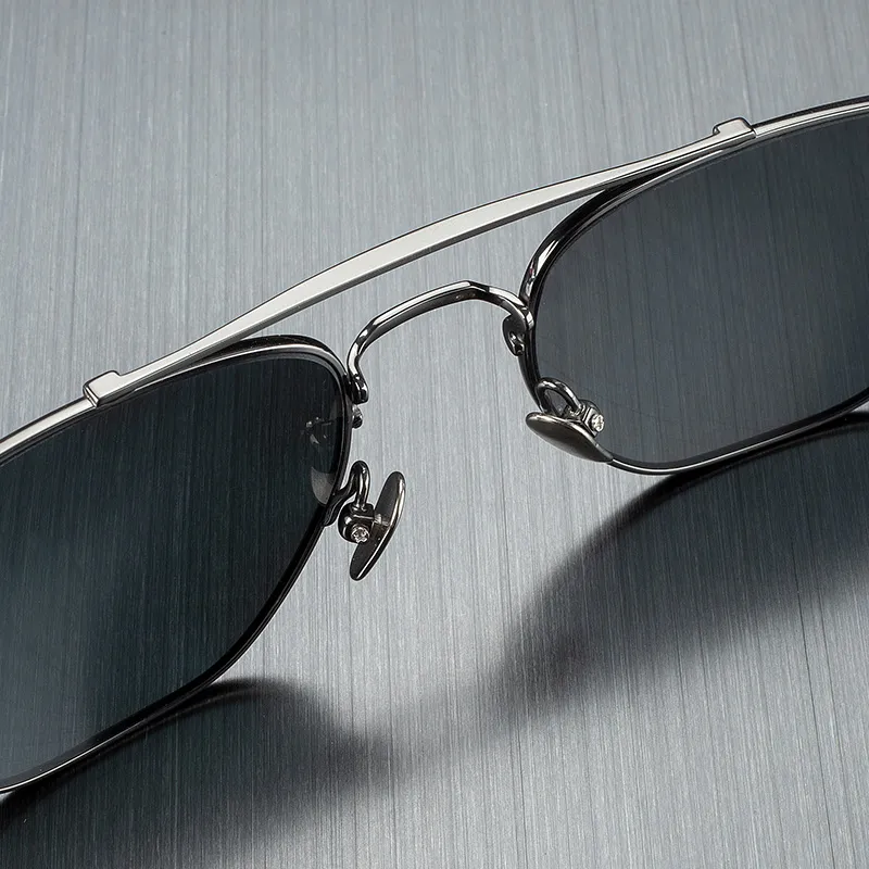 MORTON MUNCH Titanium Aviator Sunglasses Men's-6