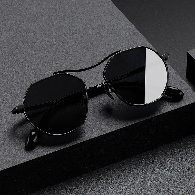 MORTON MUNCH Irregular Shape Sunglasses Men's-4