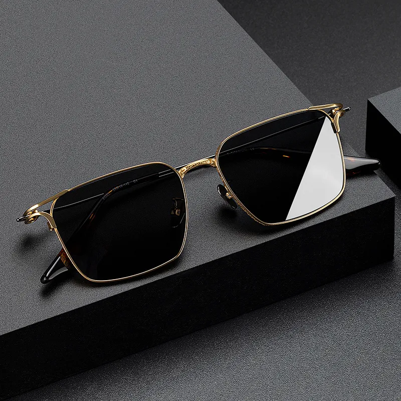 MORTON MUNCH Titanium Square Sunglasses Men's-4