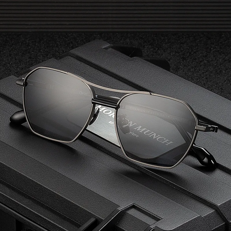MORTON MUNCH Irregular Shape Sunglasses Men's-5
