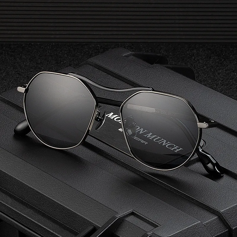 MORTON MUNCH Irregular Shape Sunglasses Men's-5