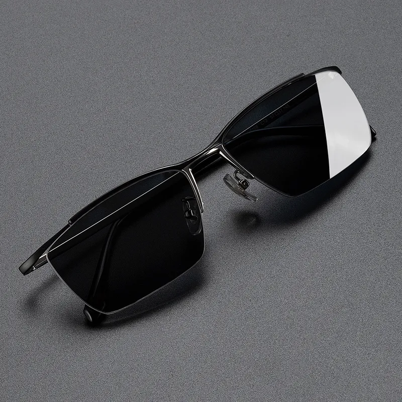 MORTON MUNCH Titanium Browline Sunglasses Men-2
