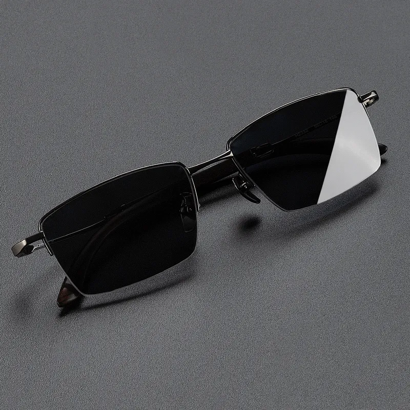 MORTON MUNCH Titanium Square Sunglasses Men's-3