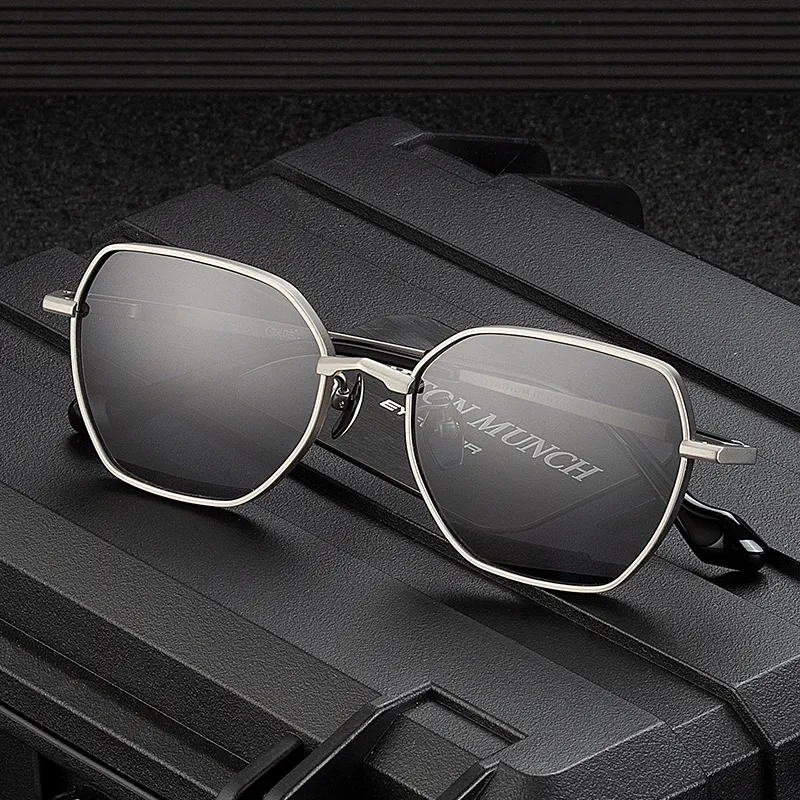 MORTON MUNCH Irregular Shape Sunglasses Men-5