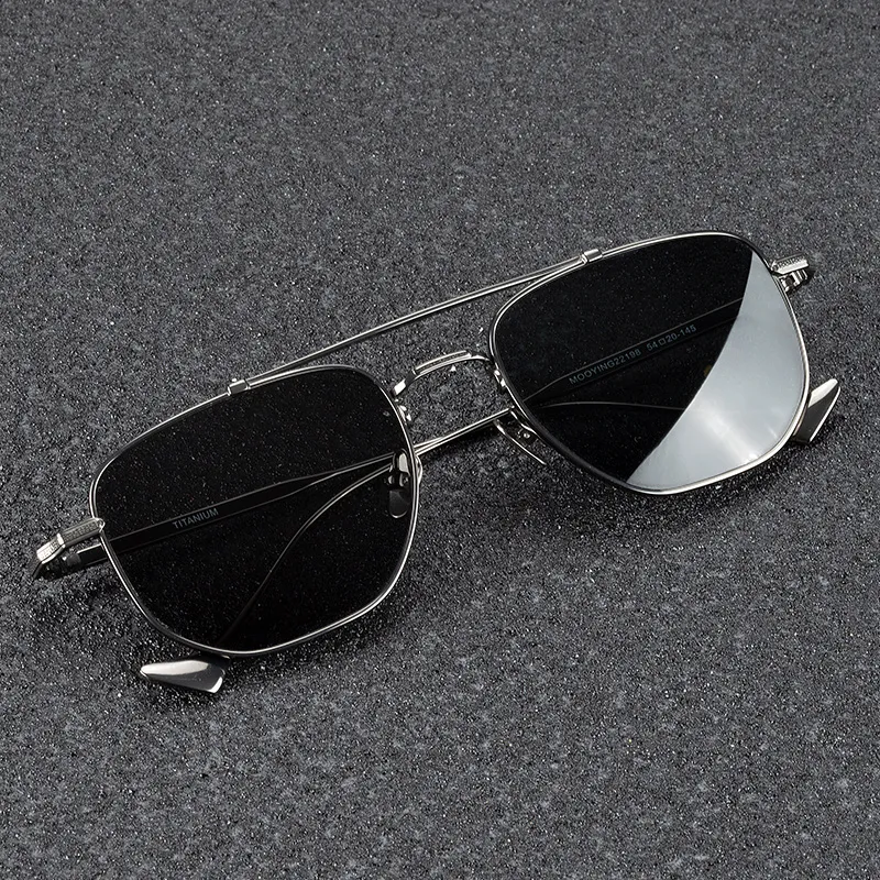 MORTON MUNCH Titanium Aviator Sunglasses Men's-7
