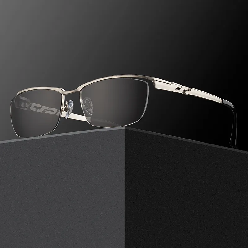 MORTON MUNCH Titanium Irregular Shape Sunglasses Men-5