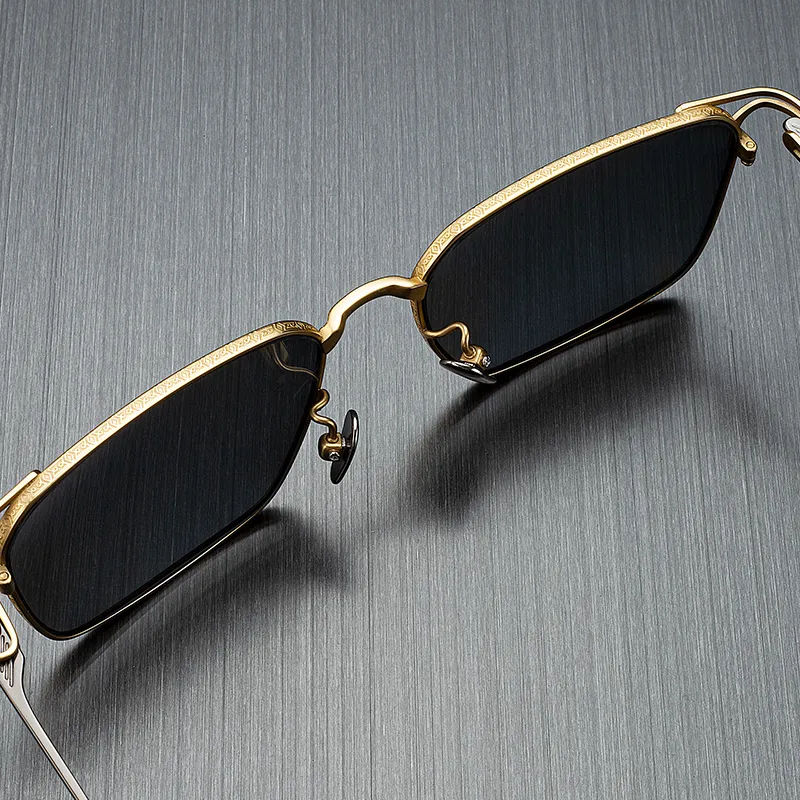 MORTON MUNCH Titanium Square Sunglasses Men's-6
