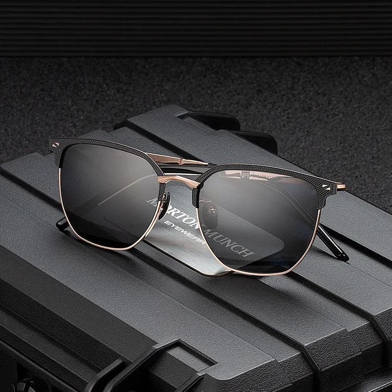 MORTON MUNCH Irregular Shape Sunglasses Men's-5