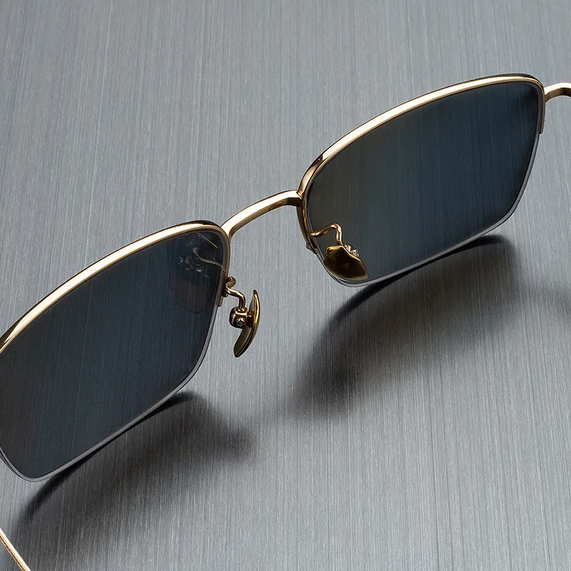 MORTON MUNCH Titanium Square Sunglasses Men's-7