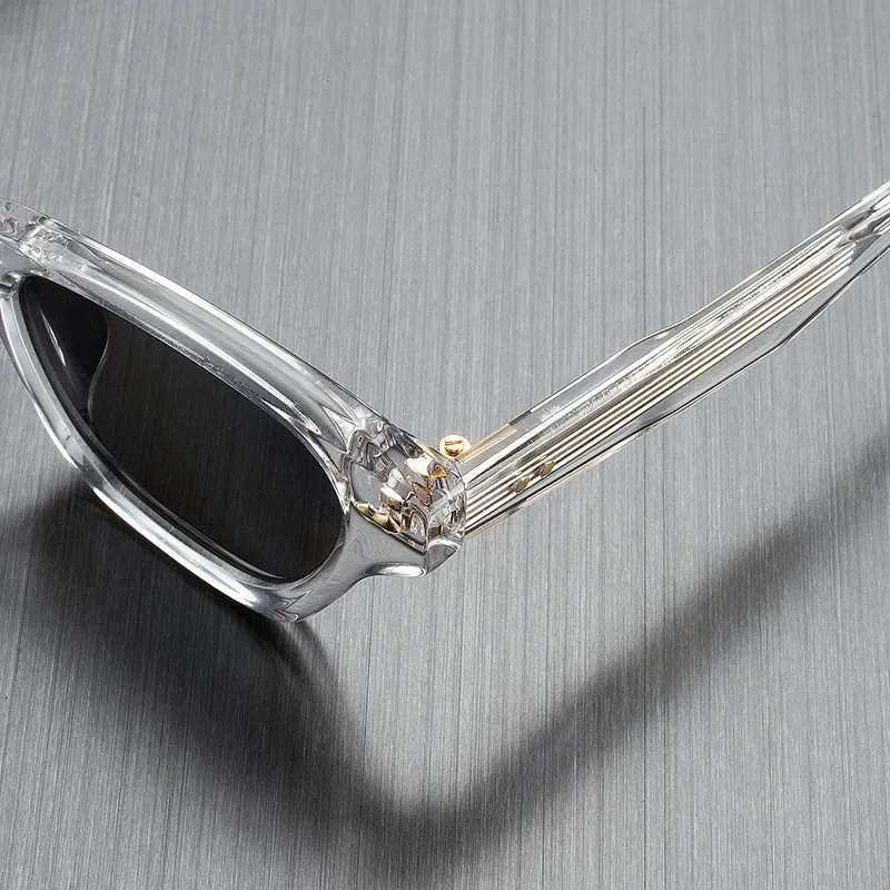 MORTON MUNCH Plate Frame Irregular Shape Sunglasses Men's-3