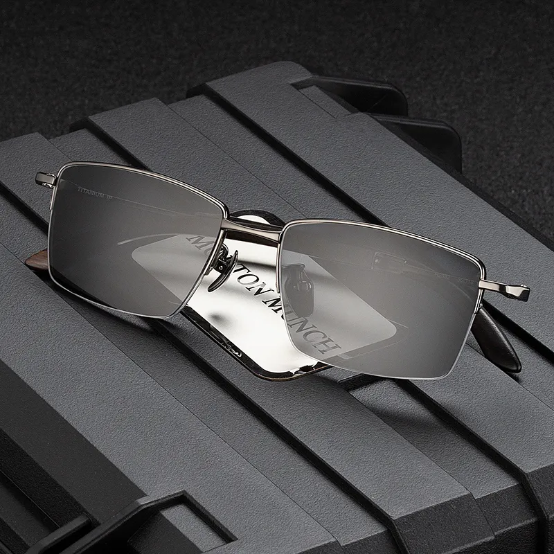 MORTON MUNCH Titanium Square Sunglasses Men's-2