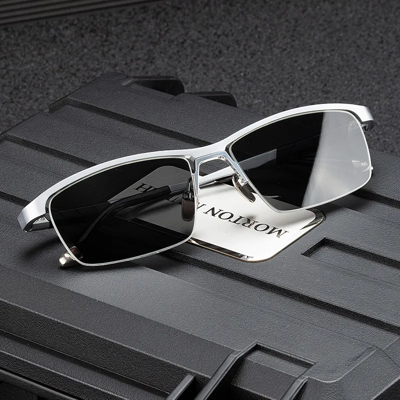 MORTON MUNCH Titanium Square Sunglasses Men's-8