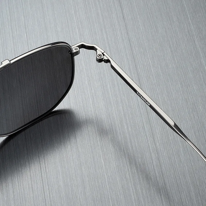 MORTON MUNCH Titanium Aviator Sunglasses Men's-3