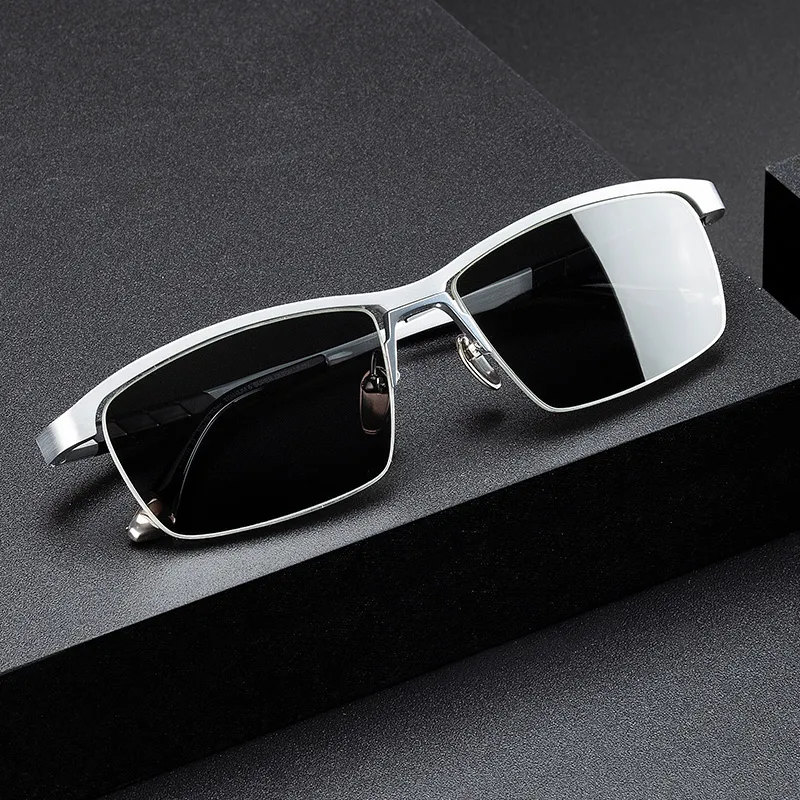 MORTON MUNCH Titanium Square Sunglasses Men's-3