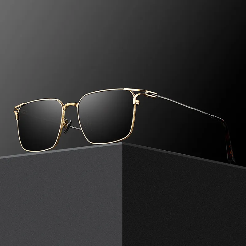 MORTON MUNCH Titanium Square Sunglasses Men's-2