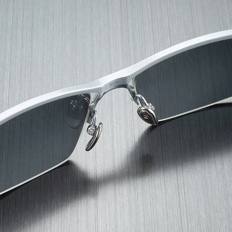 MORTON MUNCH Titanium Square Sunglasses Men's-7