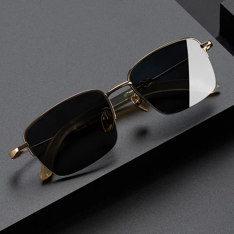 MORTON MUNCH Titanium Square Sunglasses Men's-3