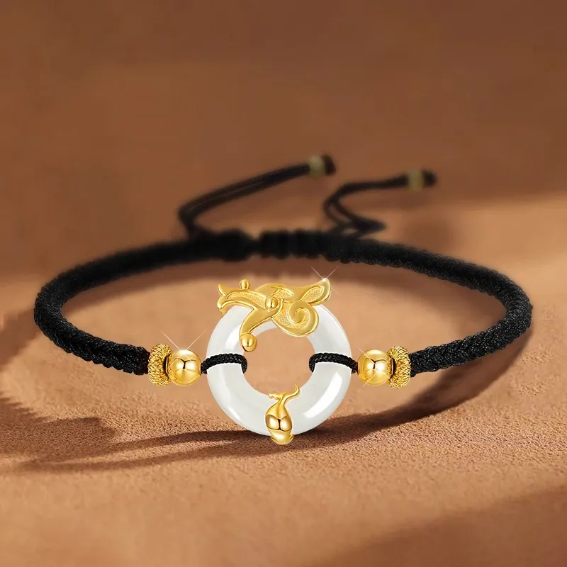 Kevni Bracelets Pale Greenish White Jade Men's-2