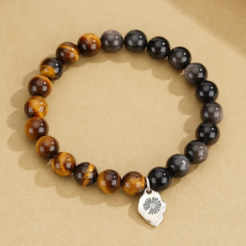 Kevni Natural Tiger's Eye Stone Bracelets Unisex-3