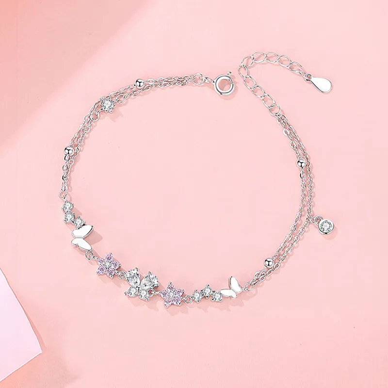 Kevni S925 Silver Bracelets Women's Silver-2