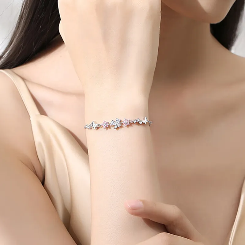 Kevni S925 Silver Bracelets Women's Silver-5