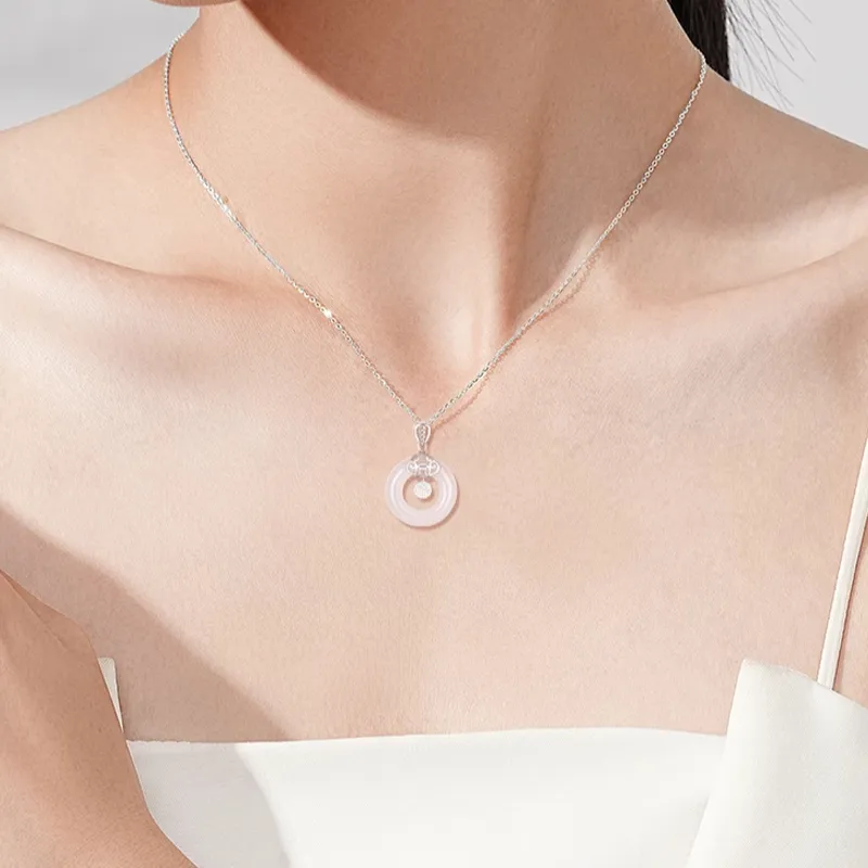 Kevni Chalcedony Necklaces Women's-2