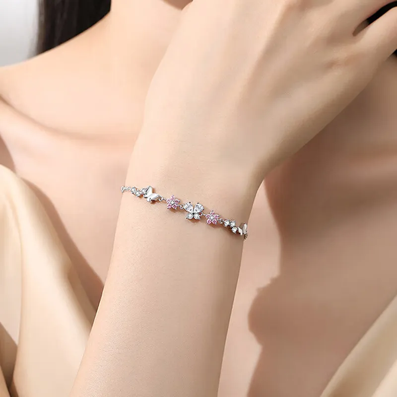 Kevni S925 Silver Bracelets Women's Silver-4