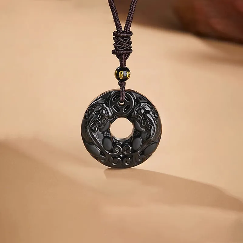 Kevni Obsidian Necklaces Unisex-1