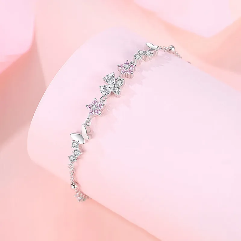 Kevni S925 Silver Bracelets Women's Silver-3