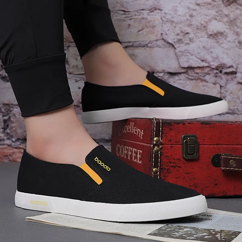 Baoda Breathable Low-Top Canvas Shoes Men's-2