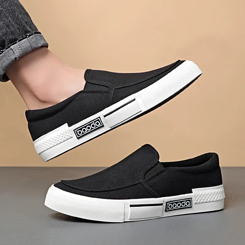 Baoda Breathable Lightweight Low-Top Canvas Shoes Men's-2
