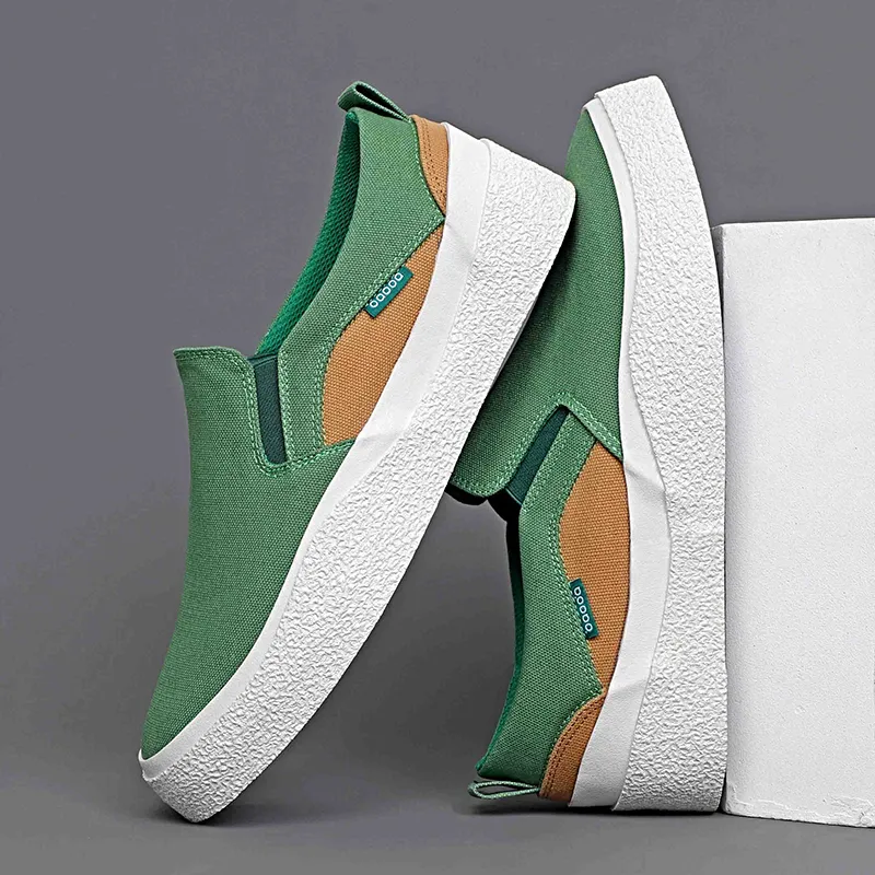Baoda Casual Breathable Lightweight Low-Top Canvas Shoes Men's-7