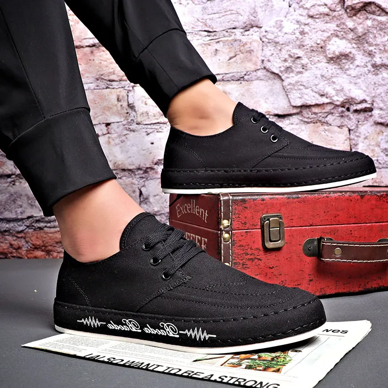 Baoda Breathable Lightweight Low-Top Canvas Shoes Men's-2