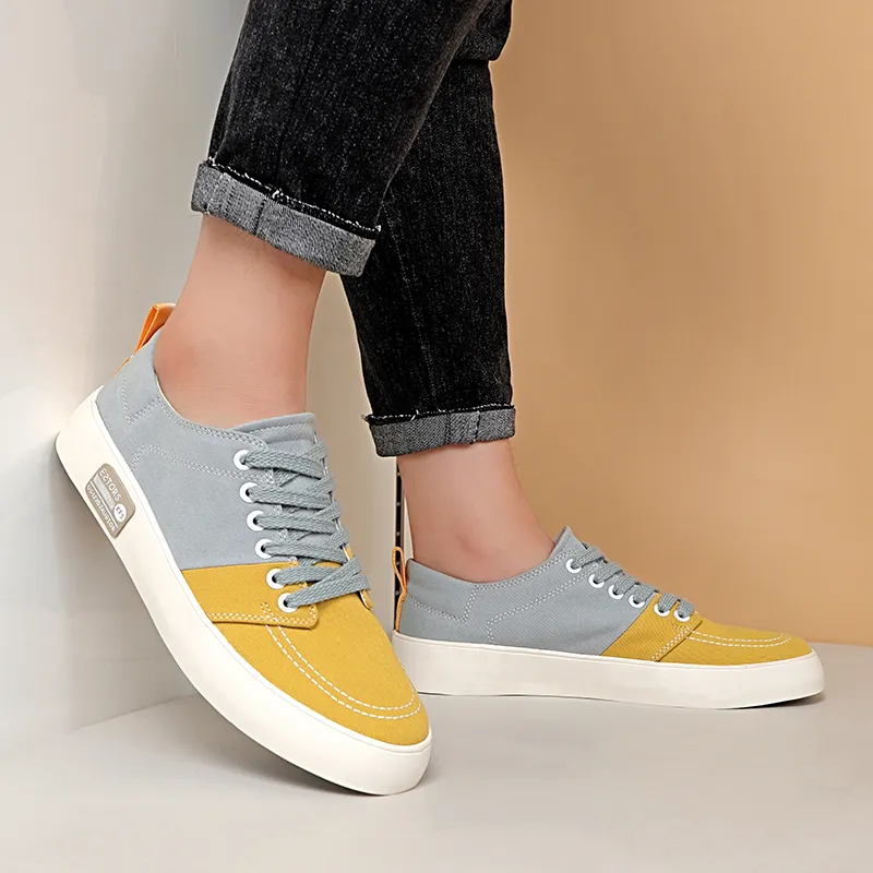 Baoda Breathable Lightweight Low-Top Canvas Shoes Men's-5