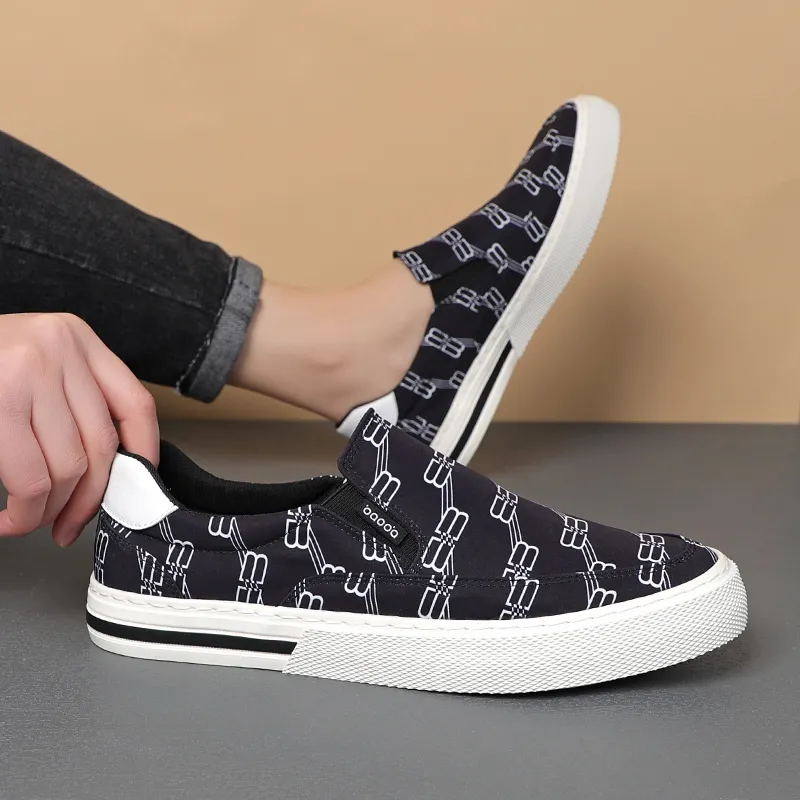 Baoda Breathable Low-Top Canvas Shoes Men's-2