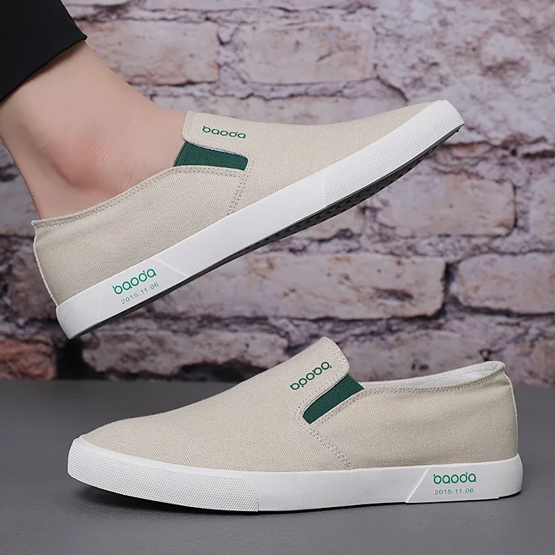 Baoda Breathable Low-Top Canvas Shoes Men's-4