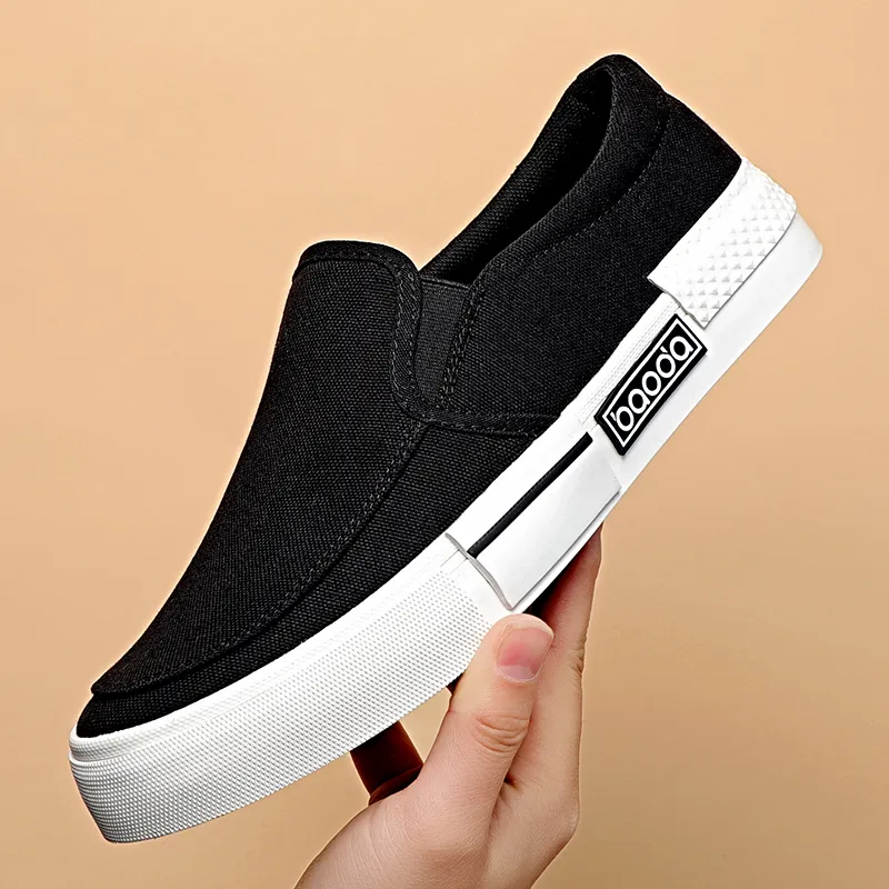 Baoda Breathable Lightweight Low-Top Canvas Shoes Men's-1