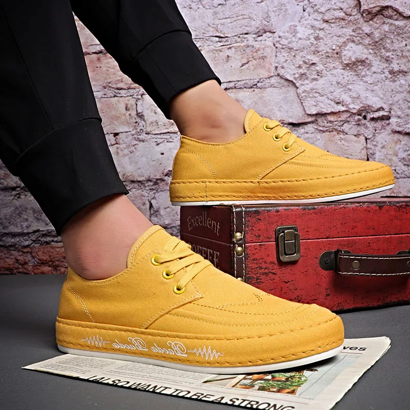 Baoda Breathable Lightweight Low-Top Canvas Shoes Men's-11