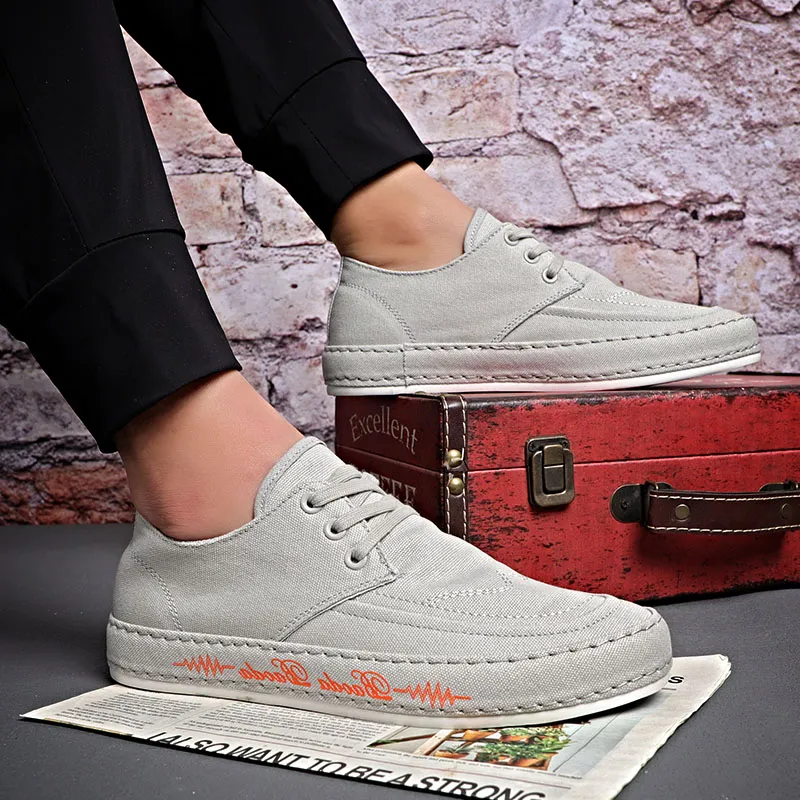 Baoda Breathable Lightweight Low-Top Canvas Shoes Men's-5