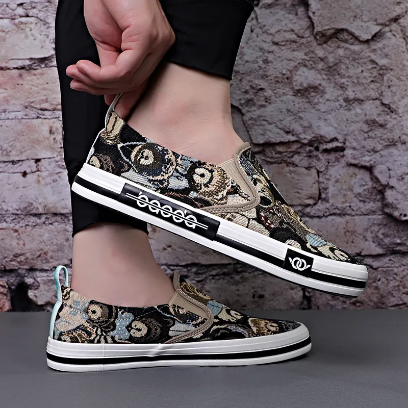 Baoda Durable Breathable Low-Top Canvas Shoes Men's-4