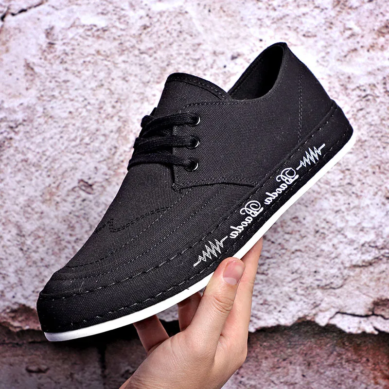 Baoda Breathable Lightweight Low-Top Canvas Shoes Men's-1