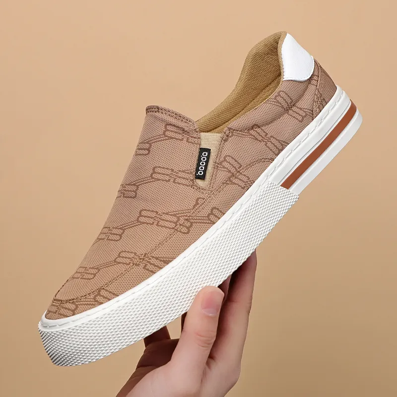 Baoda Breathable Low-Top Canvas Shoes Men's-5