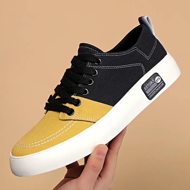 Baoda Breathable Lightweight Low-Top Canvas Shoes Men's-1